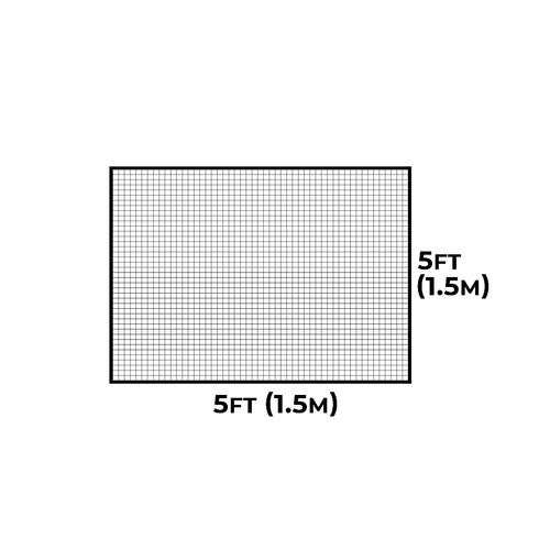 CRICKET NET PANELS [FULLY EDGED] [Panel Size:: 1.5m x 1.5m (5ft x 5ft)]