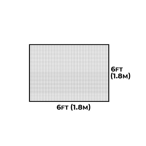 CRICKET NET PANELS [FULLY EDGED] [Panel Size:: 1.8m x 1.8m (6ft x 6ft)]