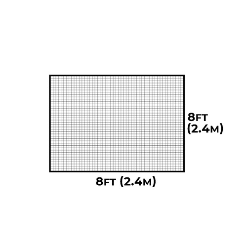 CRICKET NET PANELS [FULLY EDGED] [Panel Size:: 2.4m x 2.4m (8ft x 8ft)]