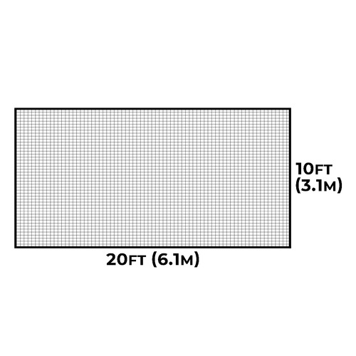 CRICKET NET PANELS [FULLY EDGED] [Panel Size:: 3.1m x 6.1m (10ft x 20ft)]
