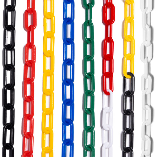 5m/25m Plastic Chain Barrier – Chain Only [6mm/8mm - 8x Colours]