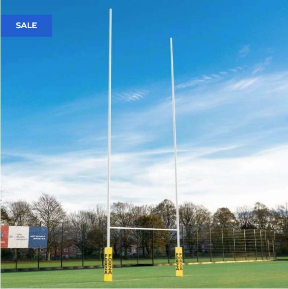 FORZA WORLD CUP HINGED RUGBY POSTS [Rugby Post Size:: 13.5m Post]