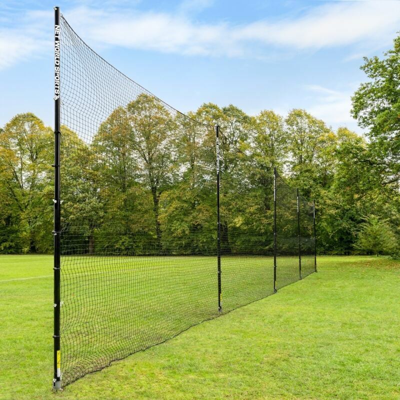 Pro Socketed STOP THAT BALL™ - Ball Stop Net & Posts [10/12/16ft High] [Net Height:: 10ft] [Net Length :: 20ft]