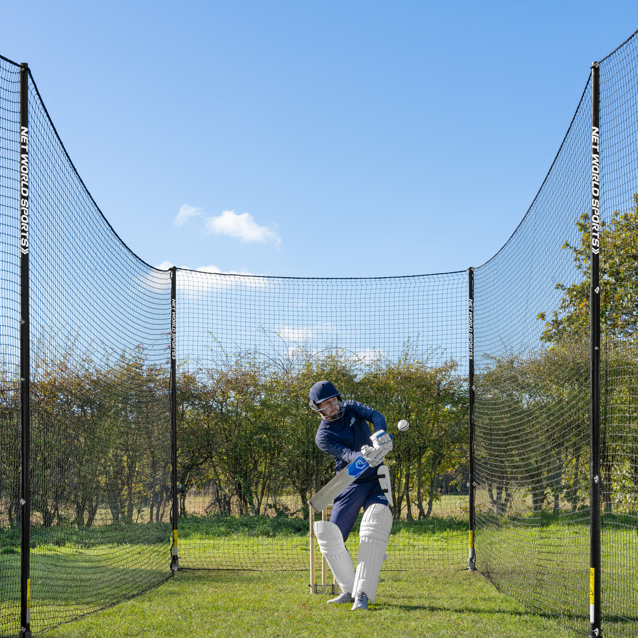 STOP THAT BALL™ Cricket Batting Cage Net (Removable) [Net Size (L x W x H):: 18ft x 12ft x 12ft]