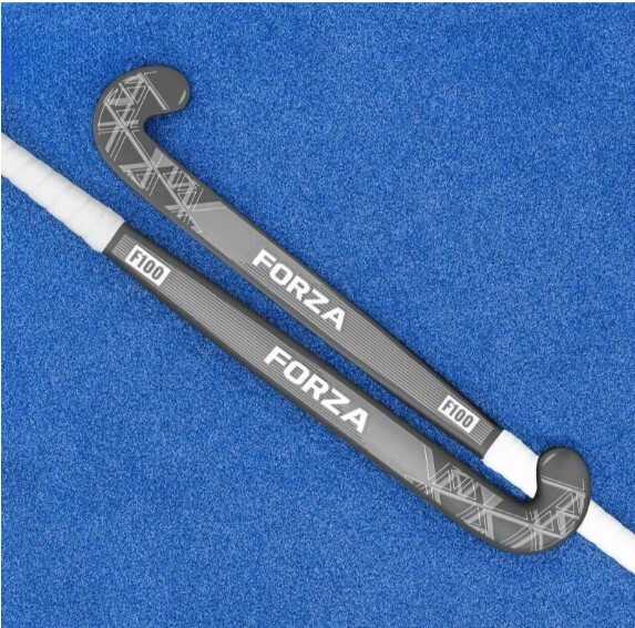 FORZA F100 Hockey Sticks [100% Fibreglass] [Colour: Grey] [Hockey Stick Size:: 36.5"] [Optional Carry Bag :: Standard Bag]