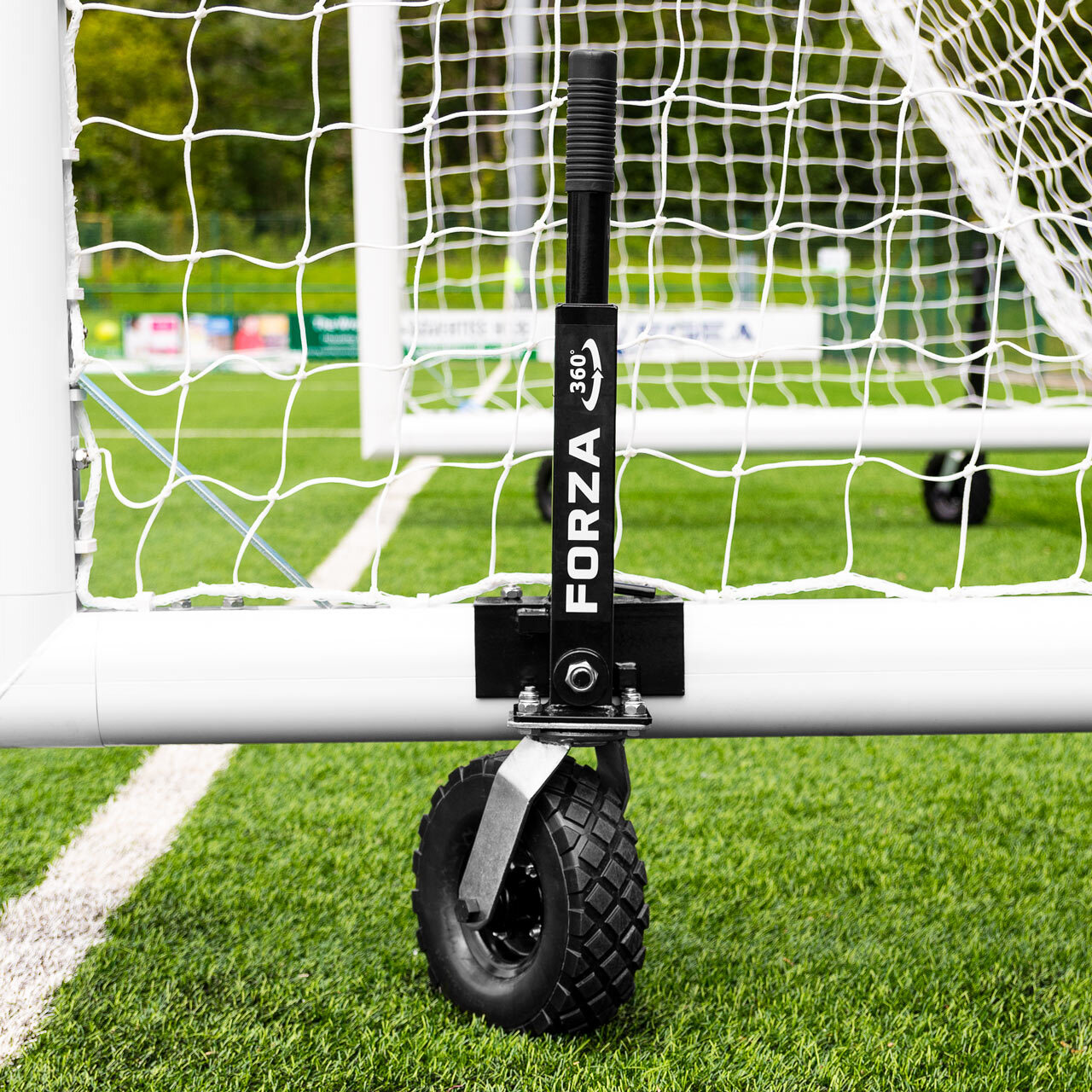 5M X 2M FORZA ALU110 BOX FREESTANDING STADIUM SOCCER GOAL [Single or Pair:: Single] [Wheel Options:: 360° Wheels] [Goal Weights:: With Weights]