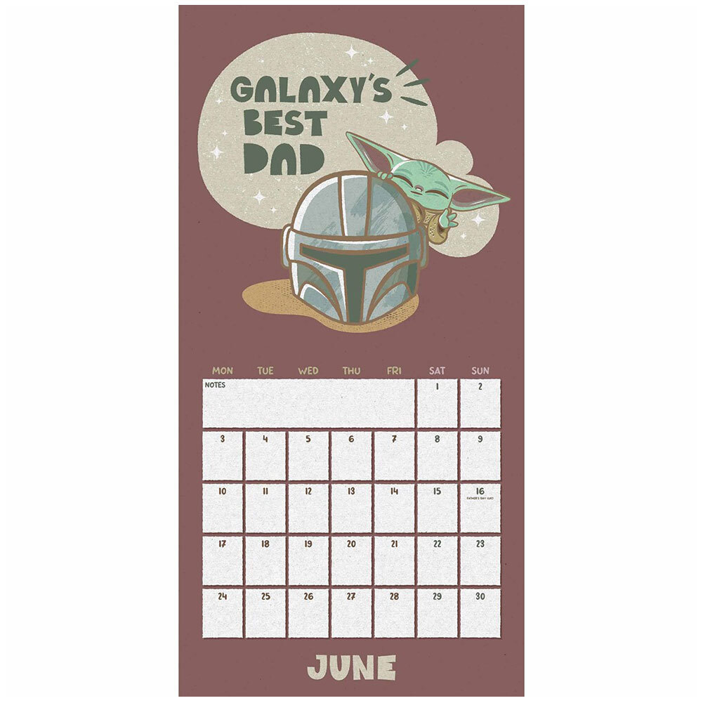 Star Wars: The Mandalorian Square Calendar 2024 Grogu