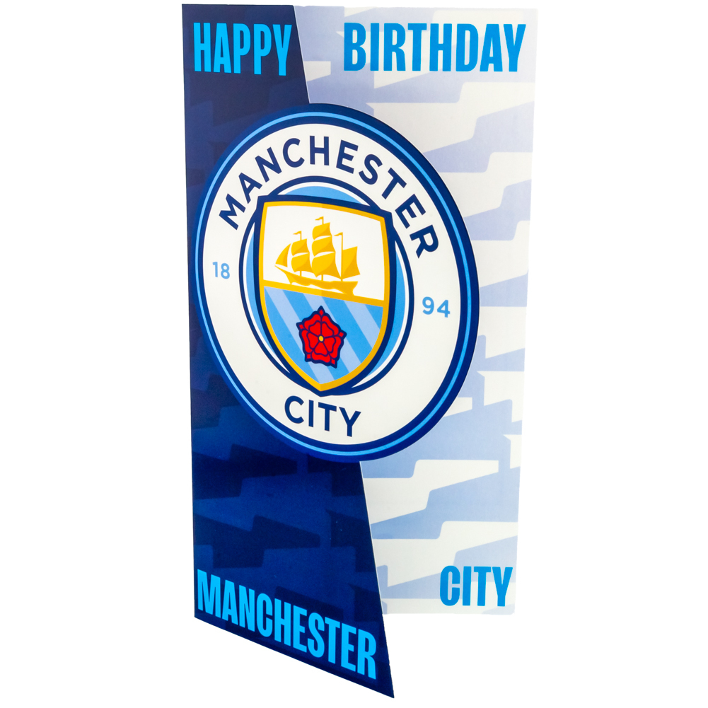 Manchester City FC Crest Birthday Card