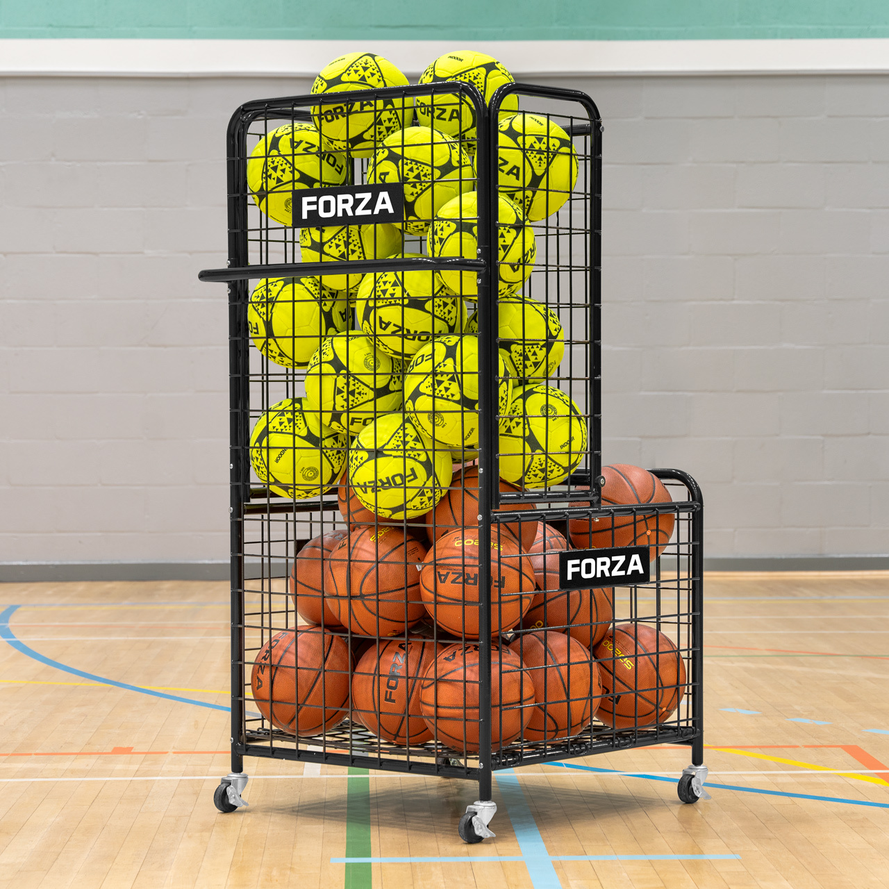 FORZA Ball Picker Trolley [40 Sports Balls]
