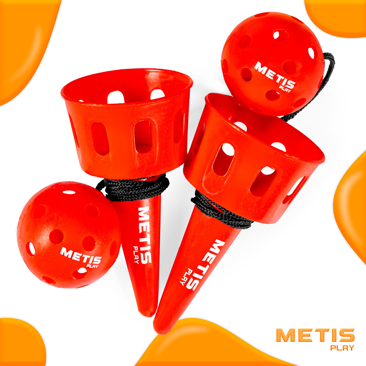 METIS Play Cup & Ball Game [4x Colours] [Colour: Multi Colours]