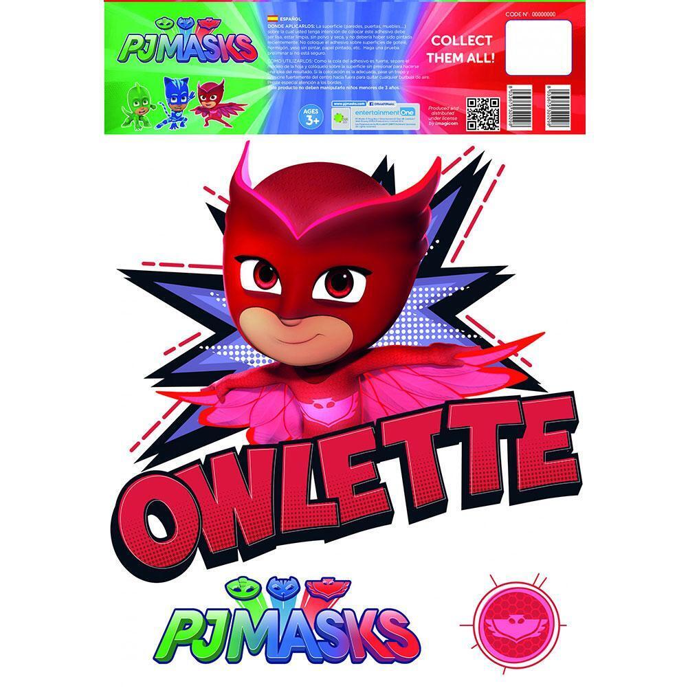 PJ Masks Wall Sticker A3 Owlette