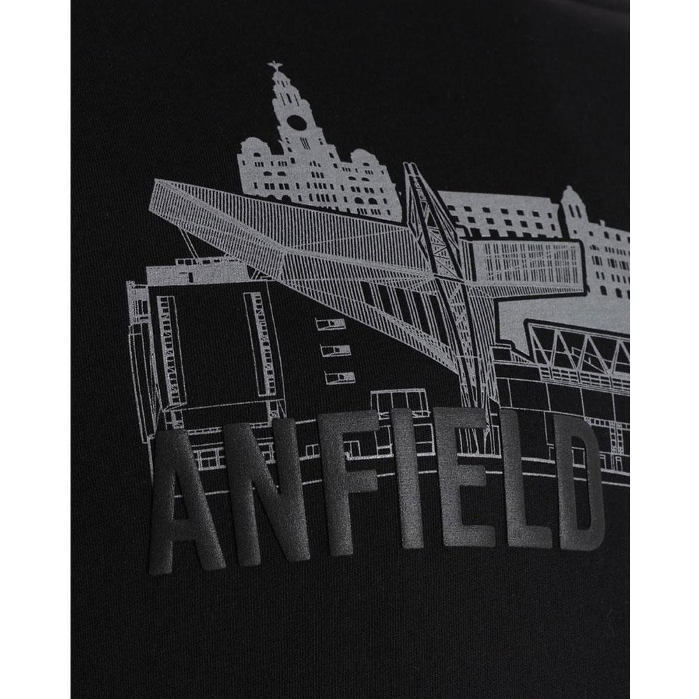 Liverpool FC Anfield Skyline T Shirt Mens Black XXL