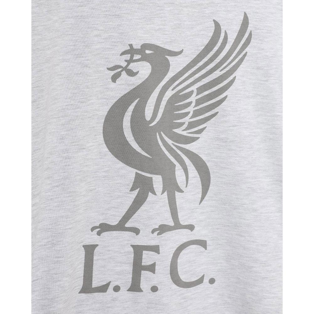 Liverpool FC Liverbird T Shirt Ladies Ice Marl 14