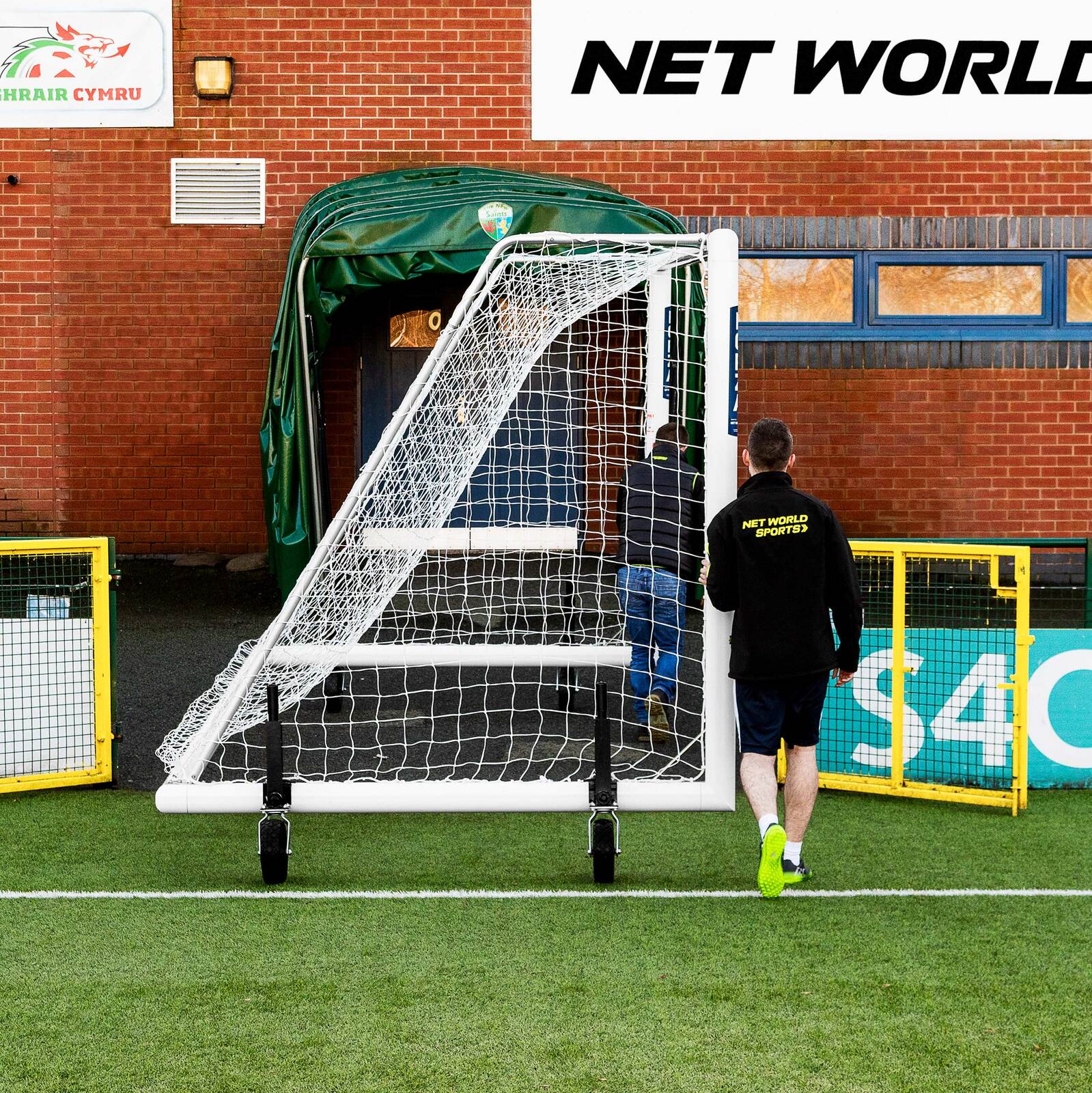 7.3M X 2.4M FORZA ALU110 FREESTANDING SOCCER GOAL [Single or Pair:: Single] [Wheel Options:: 360° Wheels] [Goal Weights:: With Weights]