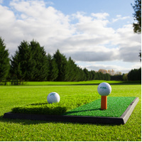 FORB LAUNCH PAD GOLF PRACTICE MAT  DUAL SIDE [60CM X 30CM]