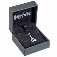 Harry Potter Sterling Silver Crystal Charm Deathly Hallows