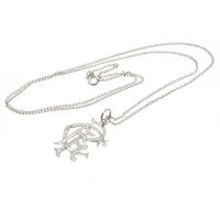 Rangers FC Sterling Silver Pendant & Chain Small