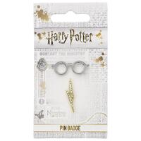 Harry Potter Badge Lightning Bolt &amp; Glasses