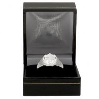 Liverpool FC Silver Plated Crest Ring Medium