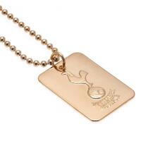 Tottenham Hotspur FC Gold Plated Dog Tag &amp; Chain