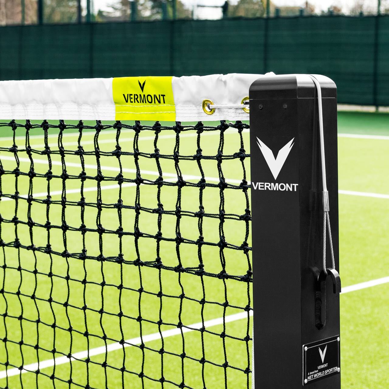 VERMONT 360° FREESTANDING PICKLEBALL POSTS [TOURNAMENT GRADE] [Colour: Black] [Package Type:: Posts Only] [Post Weights: With Weights]