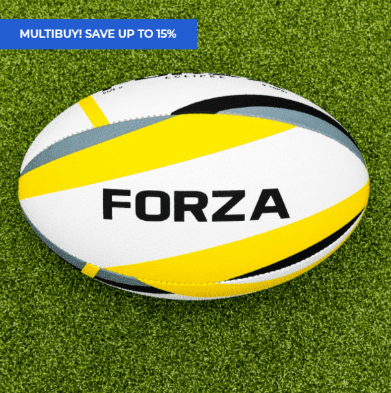 FORZA ECLIPSE TRAINING RUGBY BALL [3 SIZES] [Ball Size:: Size 3 (Kids)]