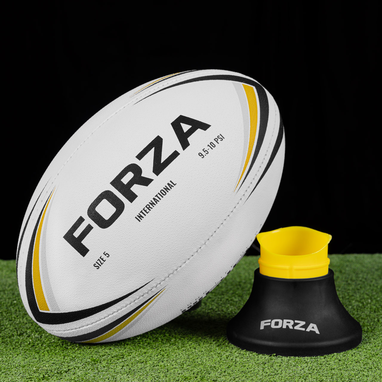 FORZA International Match Rugby Ball [Union] - 2 Sizes [Ball Size:: Size 4]