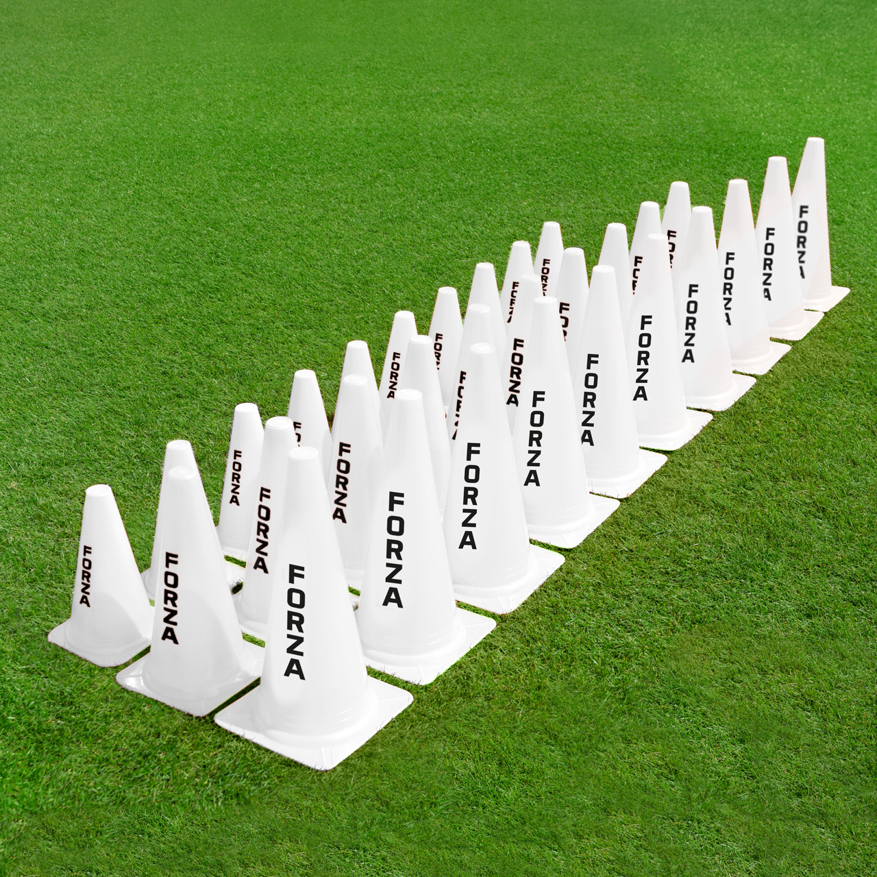 FORZA Soccer Training Marker Cones [Colour: White] [Size:: 23cm]
