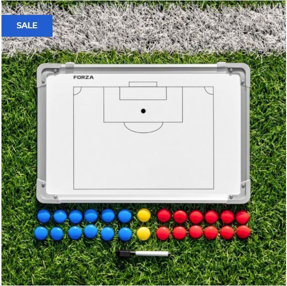 FORZA 45CM X 30CM DOUBLE-SIDED SPORT COACHING TACTICS BOARDS [13 SPORTS AVAILABLE] [Sport Type:: Soccer] [Optional Carry Bag :: With Carry Bag]