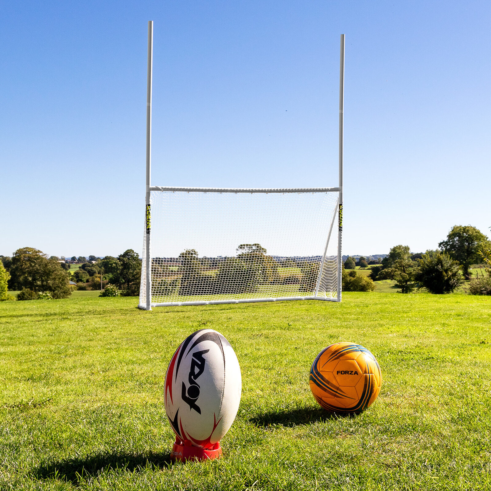 3m X 1.8m FORZA Combi Rugby & Soccer Goal Posts
