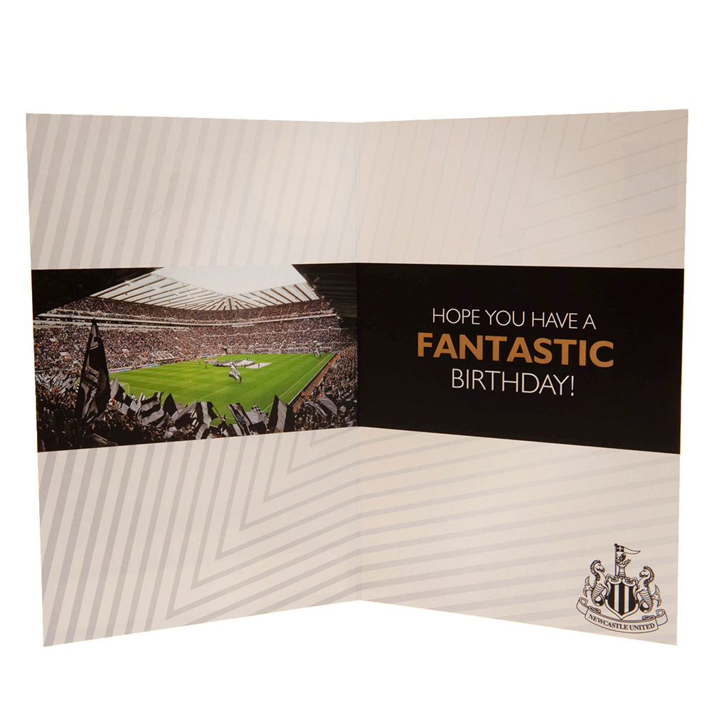 Newcastle United FC Birthday Card With Stickers