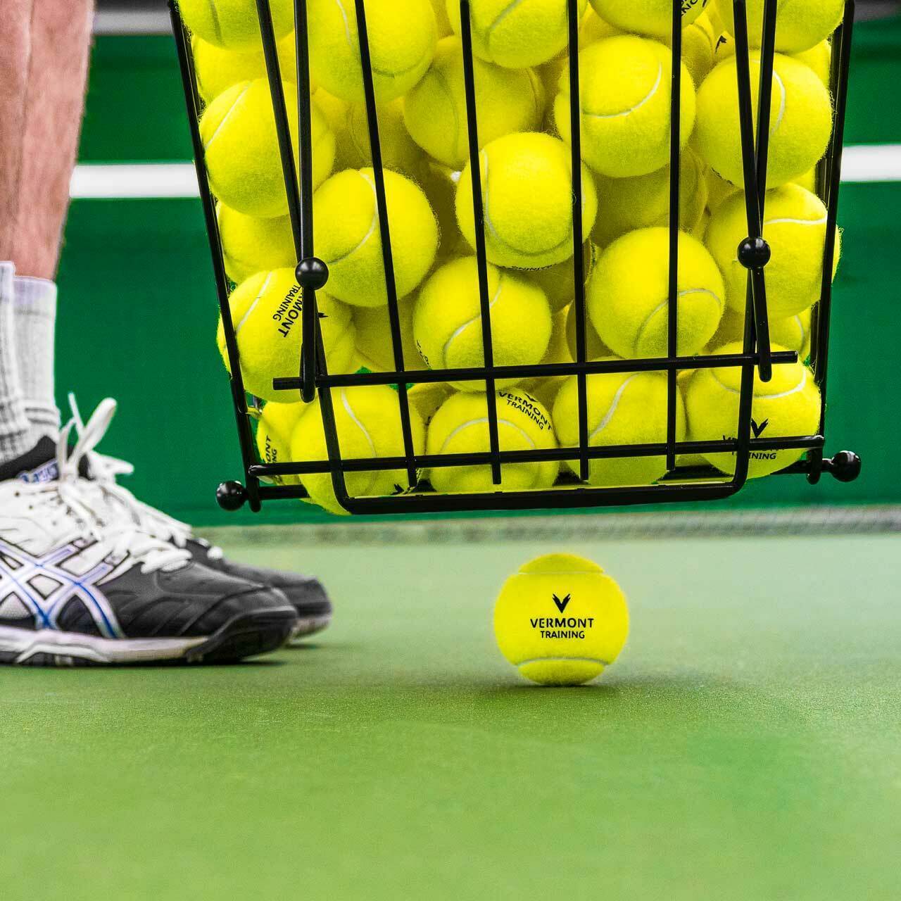 Tennis Ball Basket & Hopper [72 Ball Capacity]