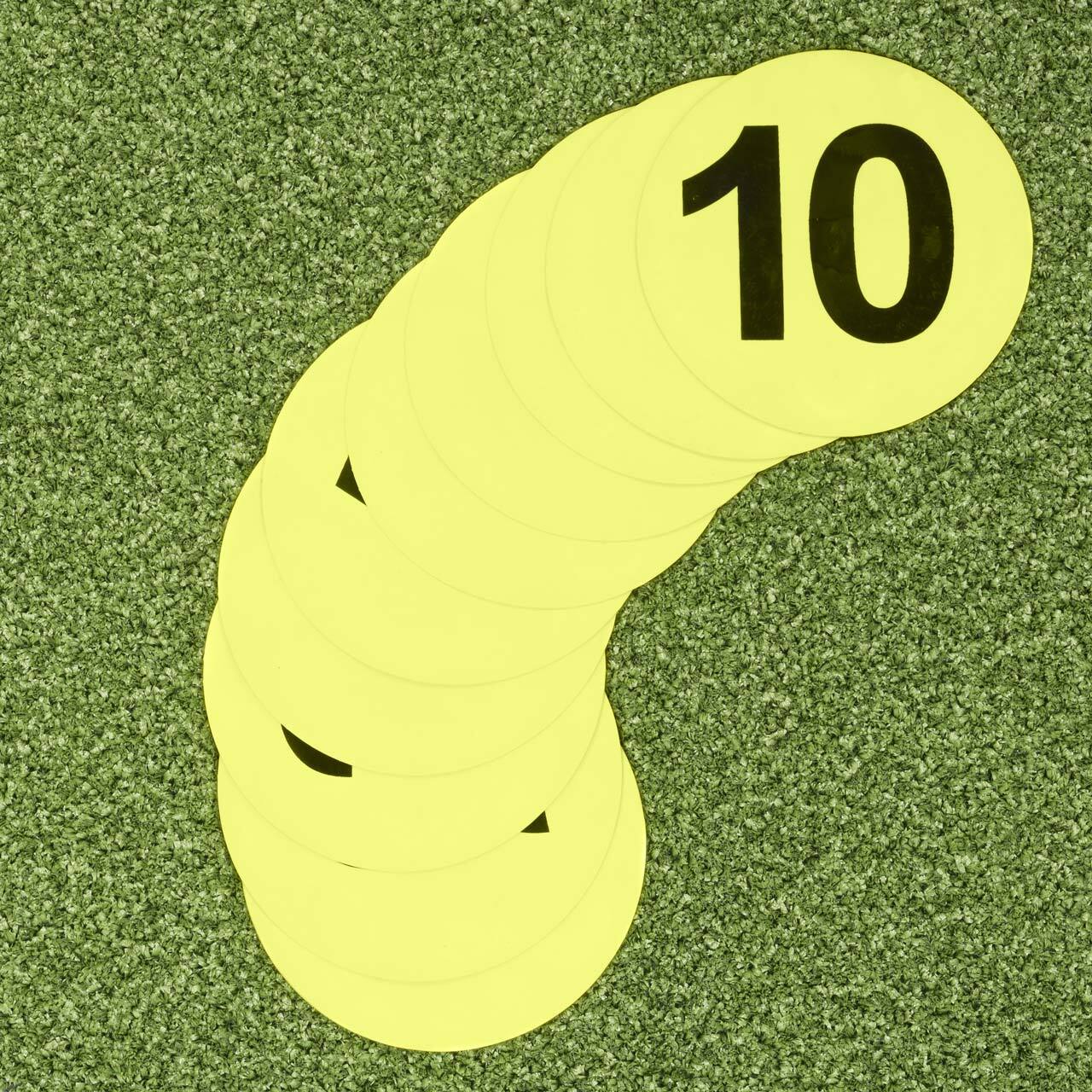 FORZA Numbered Flat Disc Markers [10 Pack]