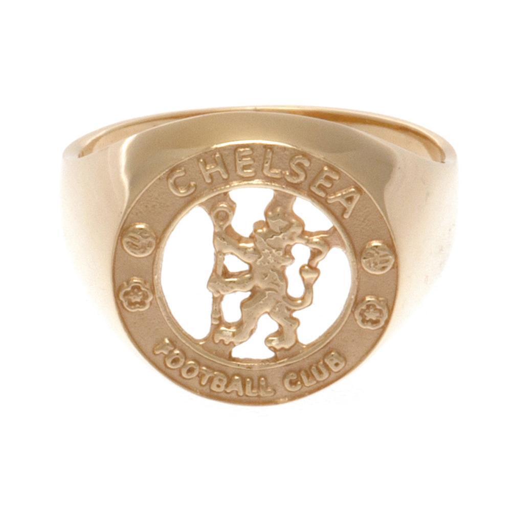 Chelsea FC 9ct Gold Crest Ring Medium