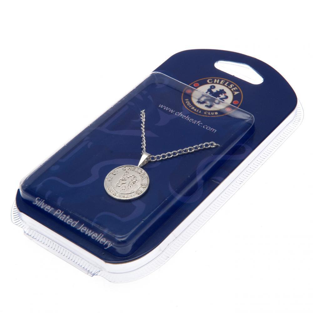 Chelsea FC Silver Plated Pendant &amp; Chain XL