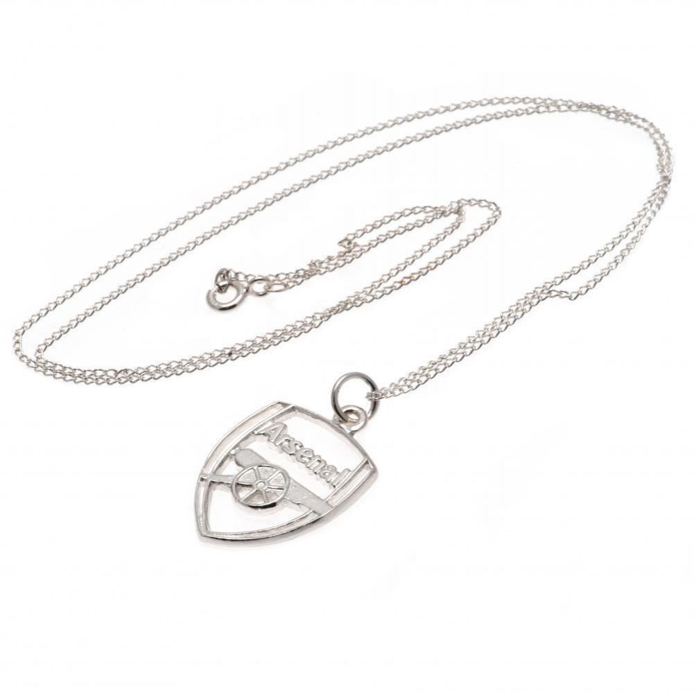 Arsenal FC Sterling Silver Pendant &amp; Chain CR