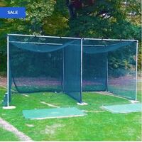 SOCKETED PROFESSIONAL GOLF CAGE AND NET [Number of Bays:: 1 Bay] [Cage Thickness:: 34mm]