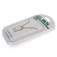 Celtic FC Silver Plated Dog Tag &amp; Chain