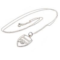 Arsenal FC Sterling Silver Pendant &amp; Chain CR
