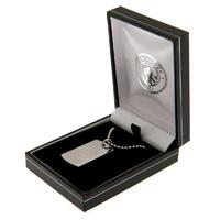 Manchester City FC Engraved Dog Tag &amp; Chain
