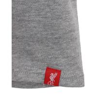 Liverpool FC Crest T Shirt Mens Grey M