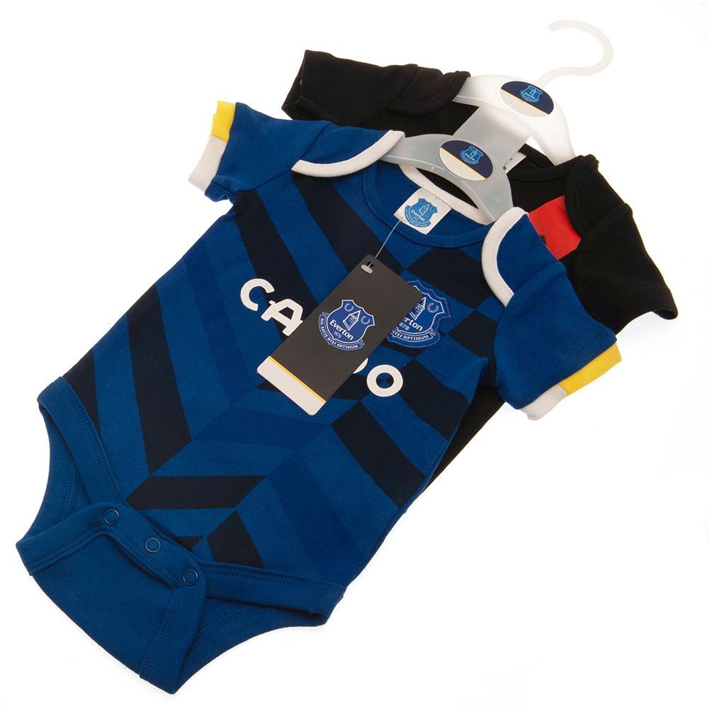 Everton FC 2 Pack Bodysuit [Size:: 0-3Mths]