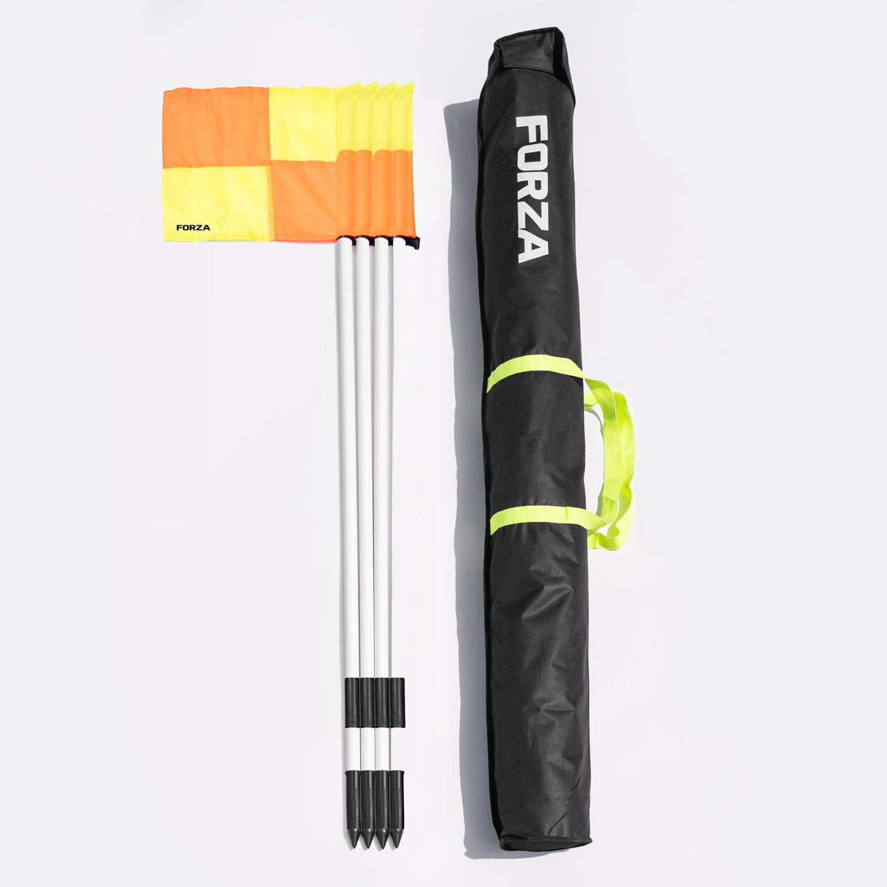 FORZA Pro Corner Flags, Pole & Socket Set [UEFA/FIFA Spec] [Pole Size:: 30mm]