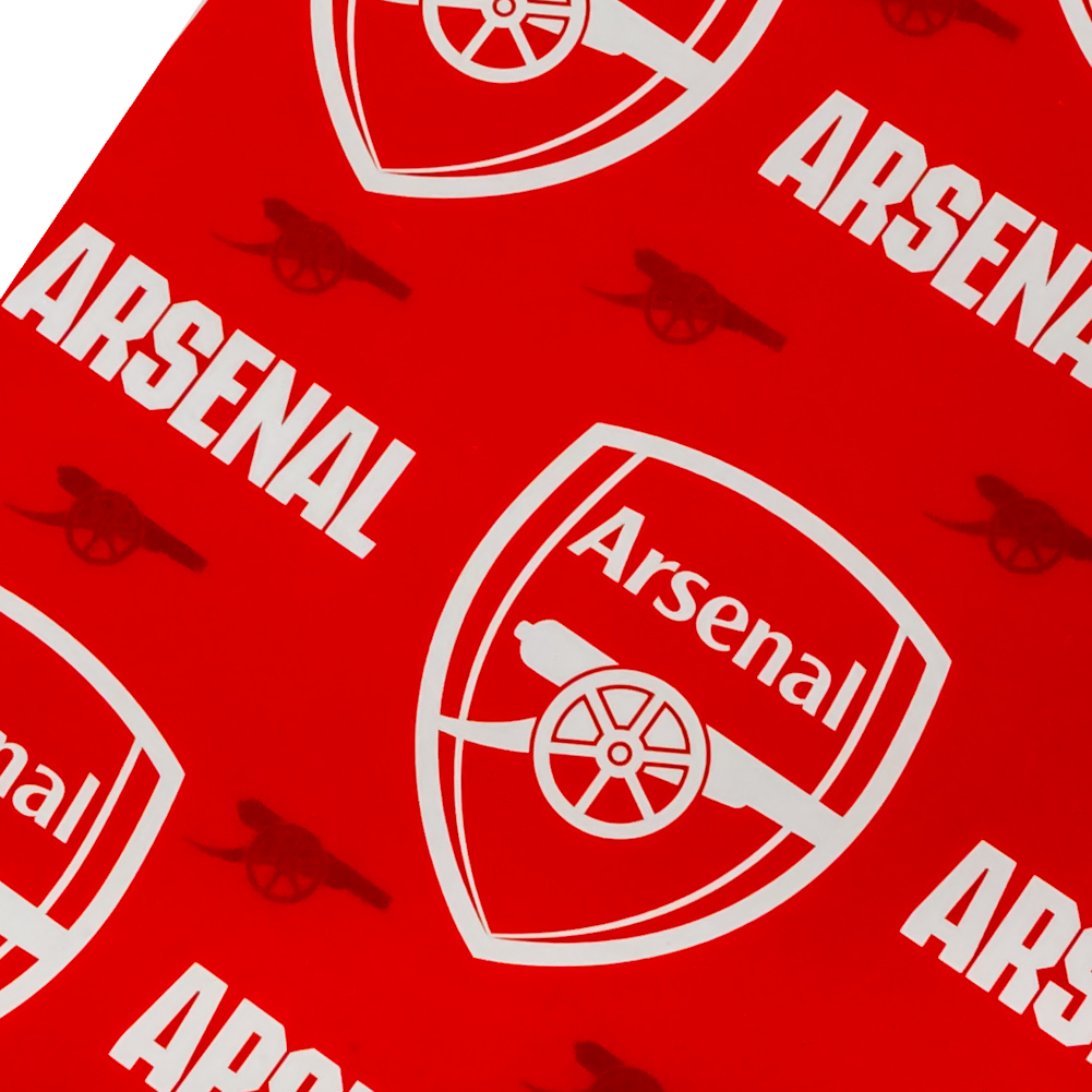 Arsenal FC Text Gift Wrap