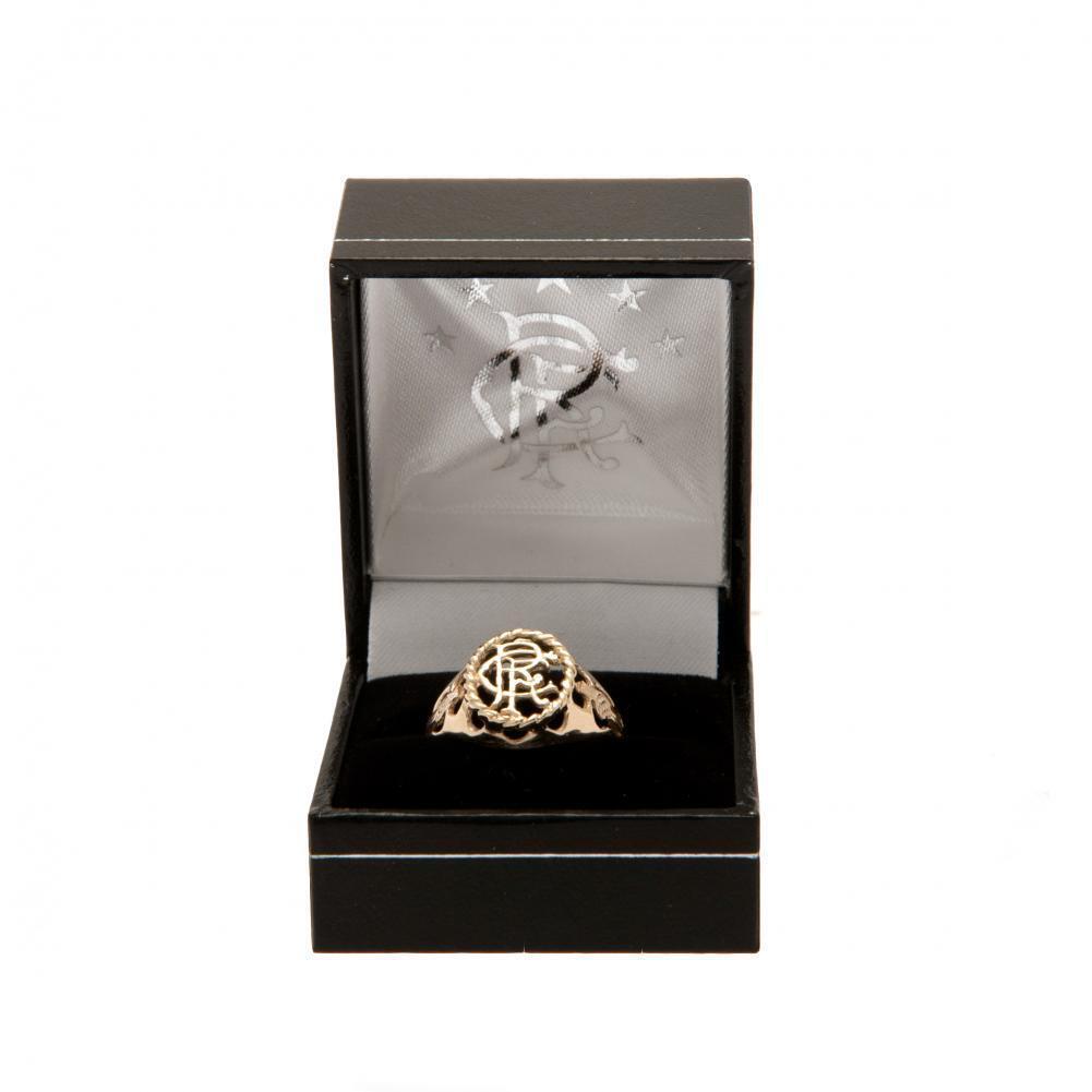 Rangers FC 9ct Gold Crest Ring Small