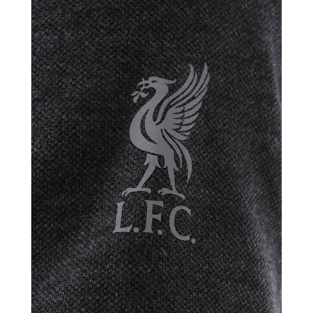 Liverpool FC Neon Panel Polo Mens Charcoal XL