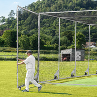 FORTRESS 360° MOBILE CRICKET CAGE [TEST GRADE] [Cage Length: 7.3m] [Post Padding:: Add Padding]