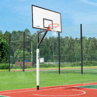 FORZA ALU80 HEAVY DUTY SOCKETED BASKETBALL UNIT [Basketball Post Style:: Practice | 48" x 36"] [Ground Sockets Type:: With Ground Sockets] [Post Paddi