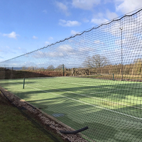 Tennis Court Surround Net, Post & Tension Wire System