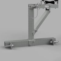 Hinged Rugby Post Lift & Lower Assembly Tool [Model:: Fixed Roll Bar]
